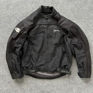 Joe Rocket Jacket Mens Large Black Ballistic Series Touring Motorcycle Riding